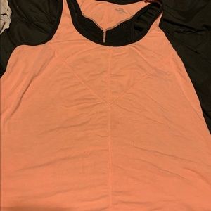Racerback peach workout tank top size 18-20